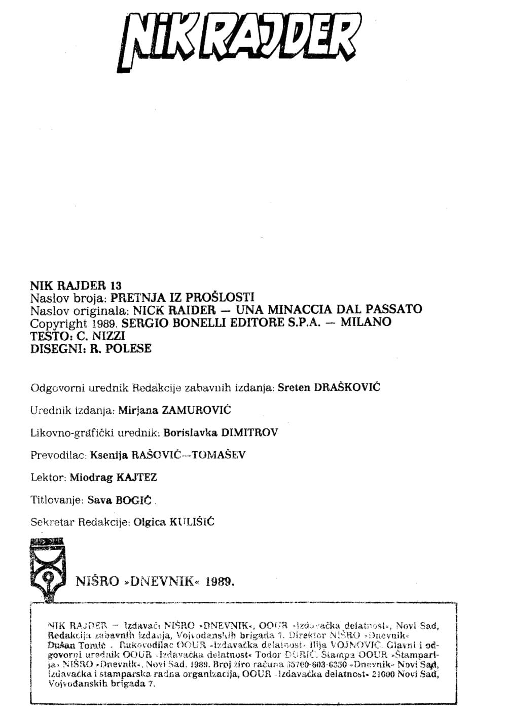 Nick Raider br. 13 – slika 2