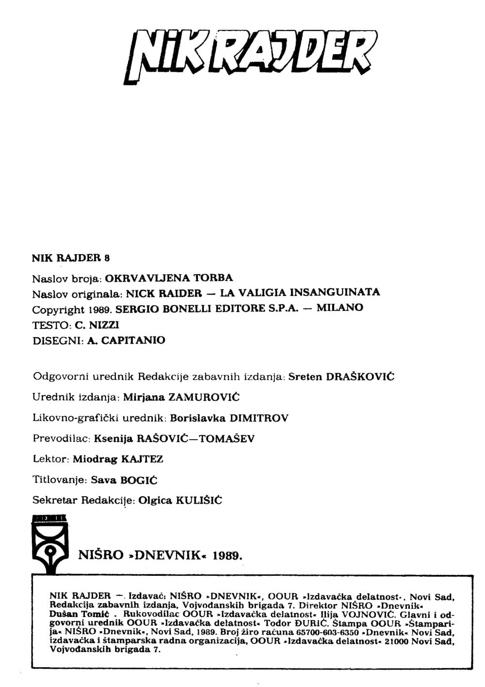Nick Raider br. 8 – slika 2