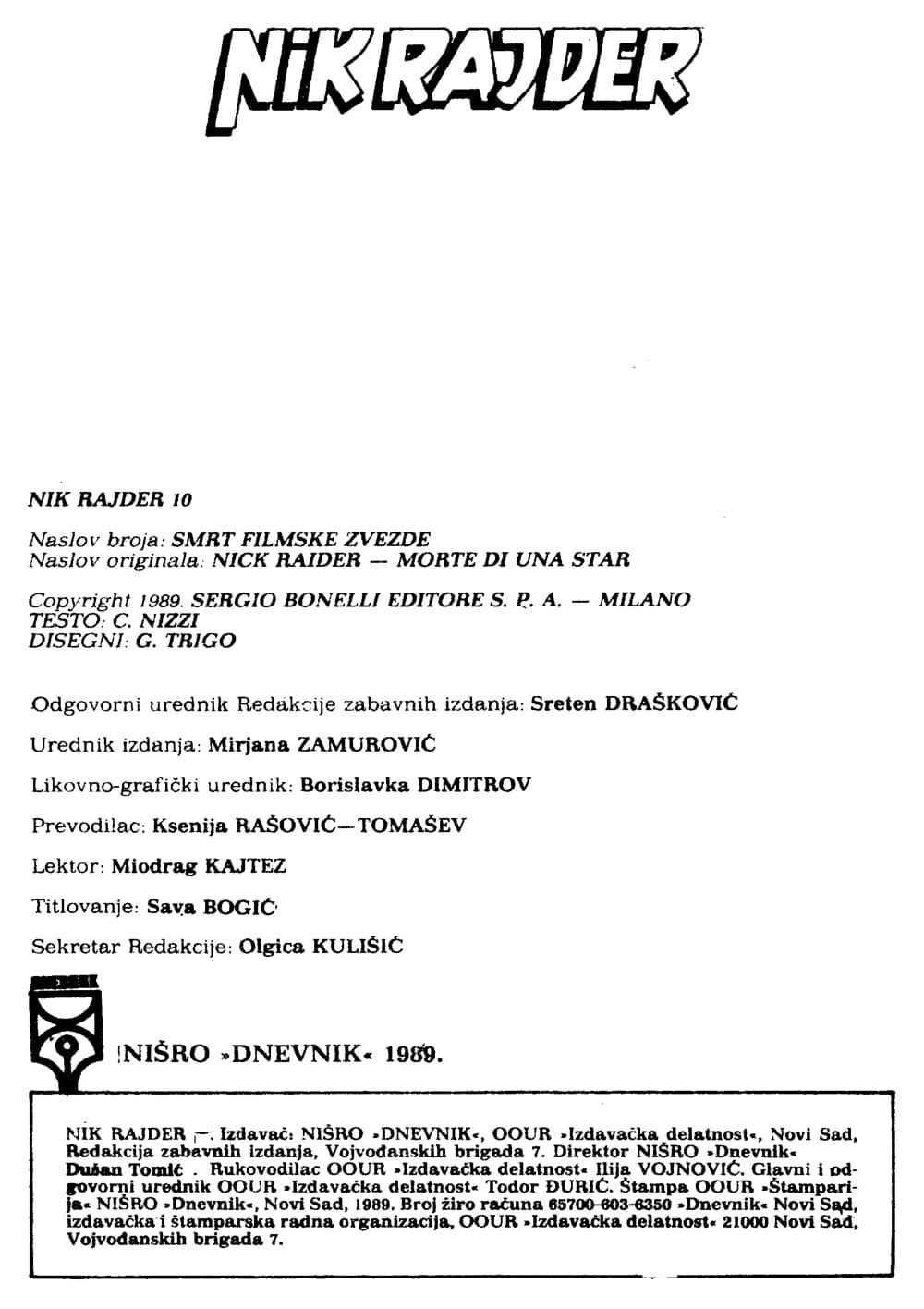 Nick Raider br. 10 – slika 2