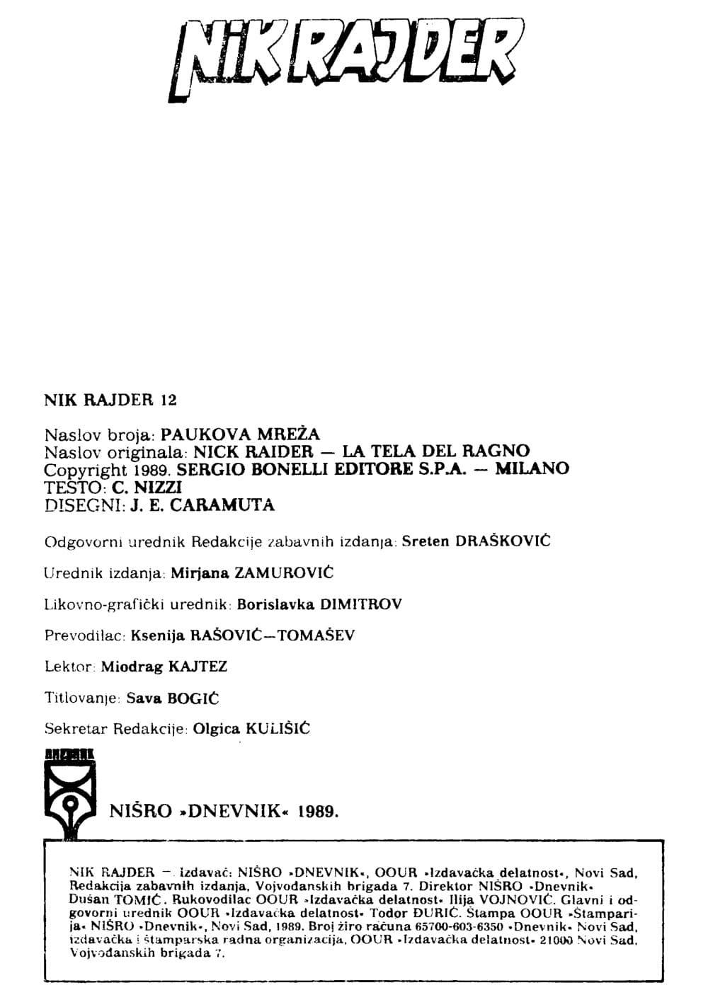 Nick Raider br. 12 – slika 2