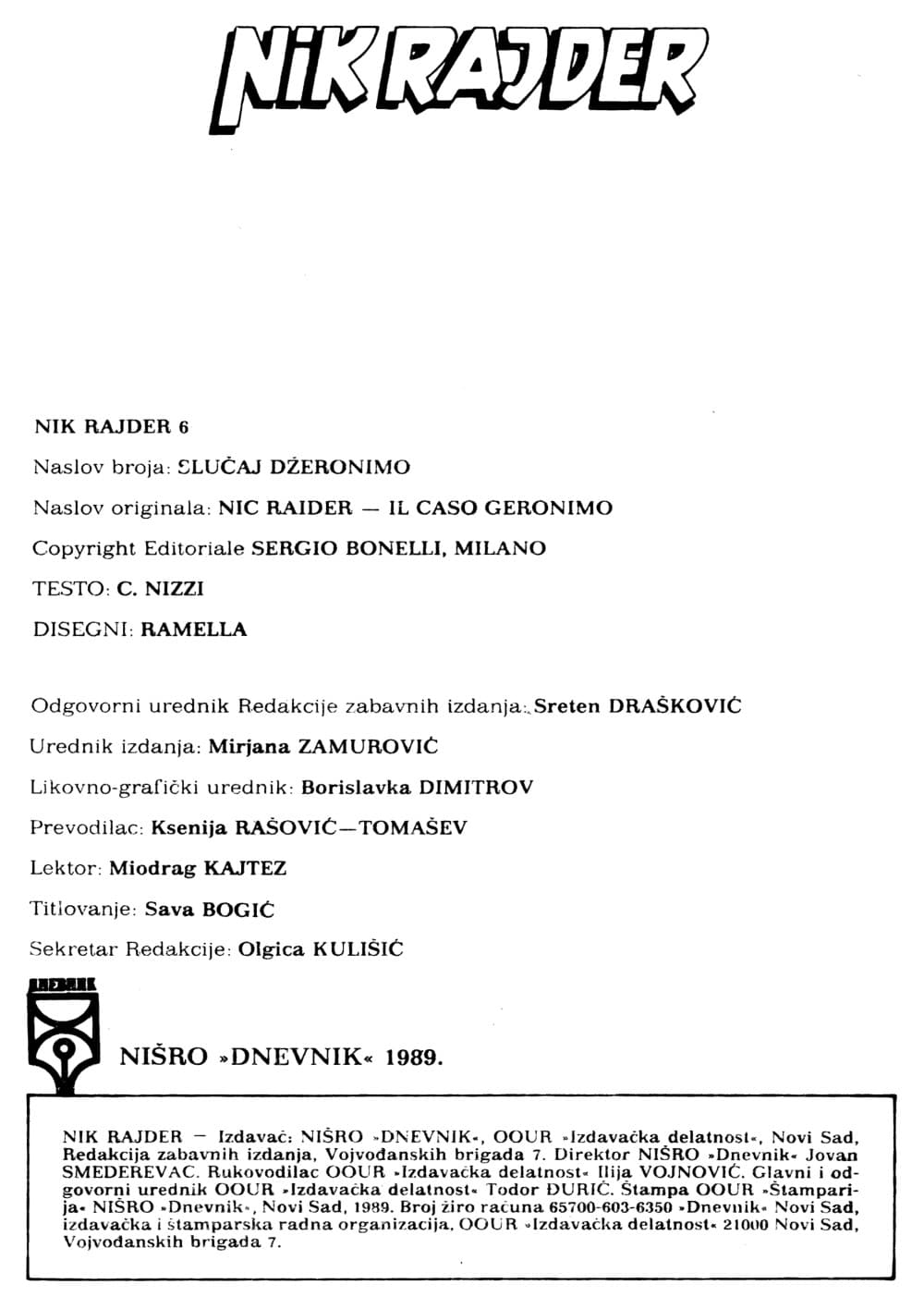Nick Raider br. 6 – slika 2